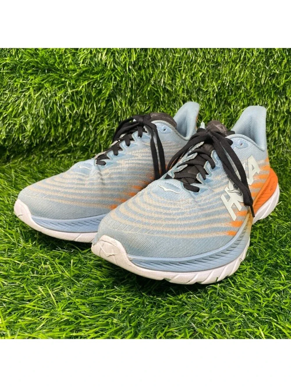Hoka One One Mach 5 PROFLY 1127893 Men's 10.5D Running Shoes Blue Orange 2227